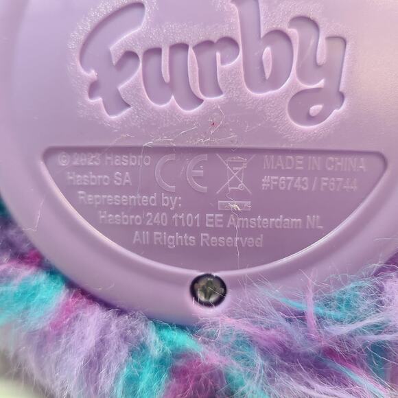 Furby 2023 Purple Tie Dye Interactive Plush Toy - Picture 7 of 7